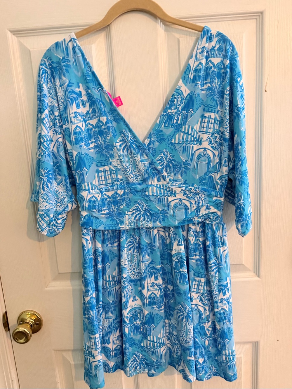 Lilly Pulitzer Parigi romper Amalfi Blue Sunny State of Mind M - Picture 2 of 4